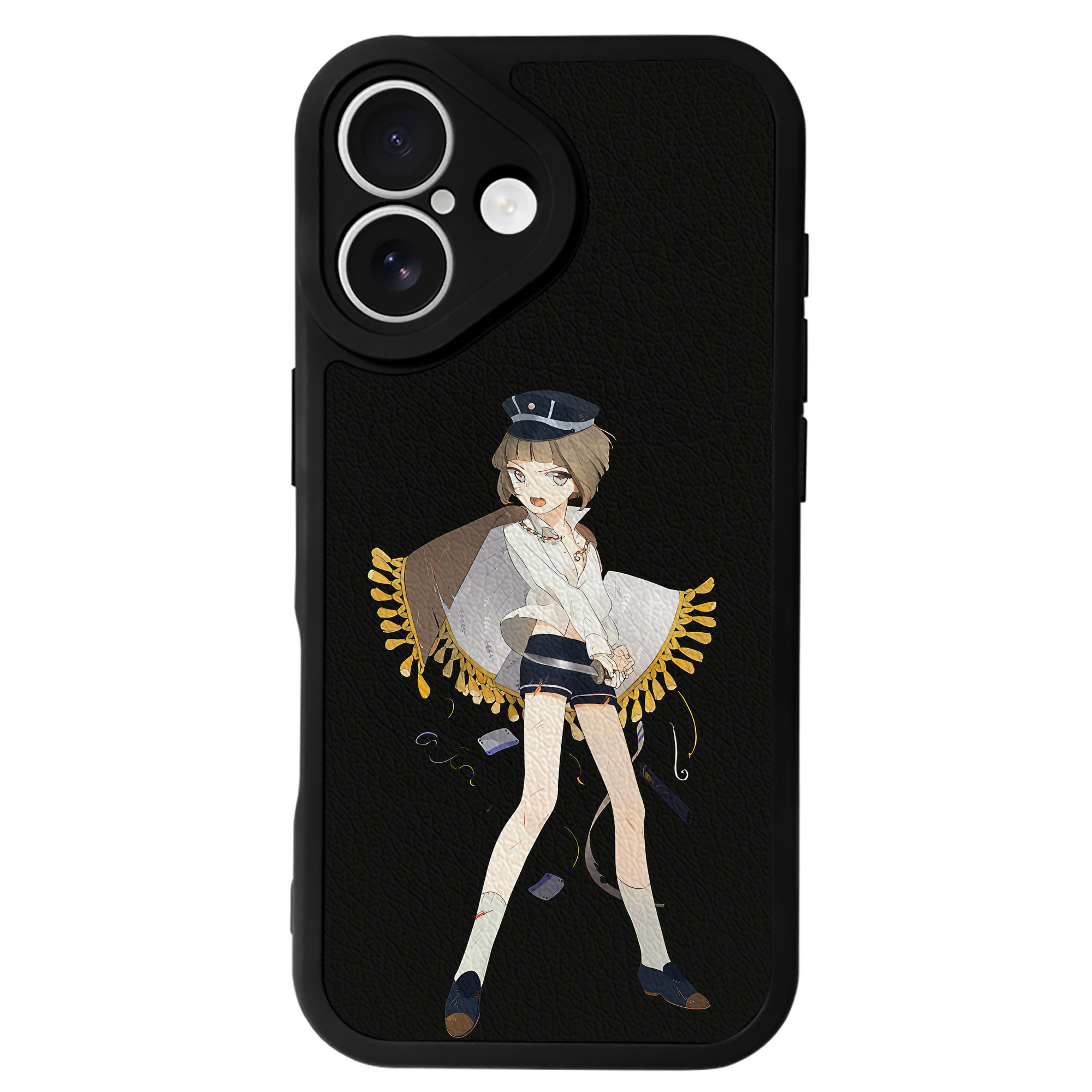 （画像用） 刀剣乱舞 Touken Ranbu 【iPhone 16シリーズ対応】シリコンスマホケース（レザー調） 材質：シリコン